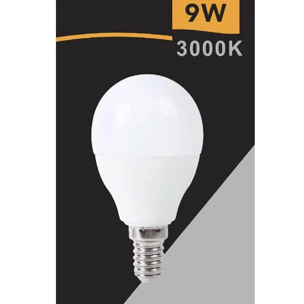 Trade Shop - Lampadina Led Globo G45 E14 9w Luce Fredda 6500k Calda 3000k Naturale 4000k G45t-9w -