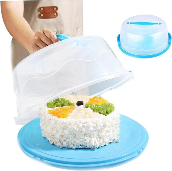 Torta rotonda con maniglie - contenitore portatile per torte - biscotti - dessert