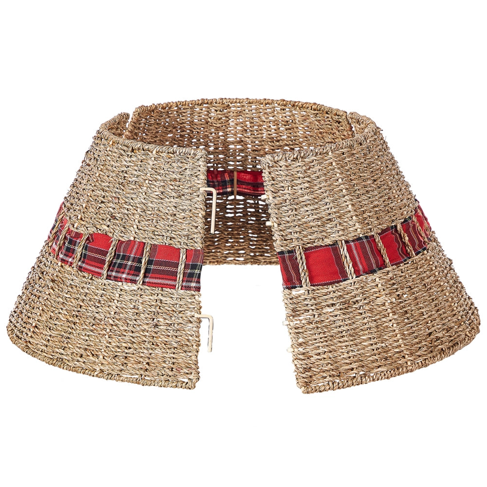 Copribase per Albero di Natale realizzato a mano rotondo ⌀ 60 naturale stile Boho Rotondo Accessori natalizi