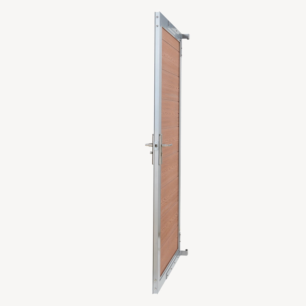 Cancello da Giardino Pedonale Segovia 90x180 cm Porta per Recinzione con Serratura - Marrone NEU.HOLZ