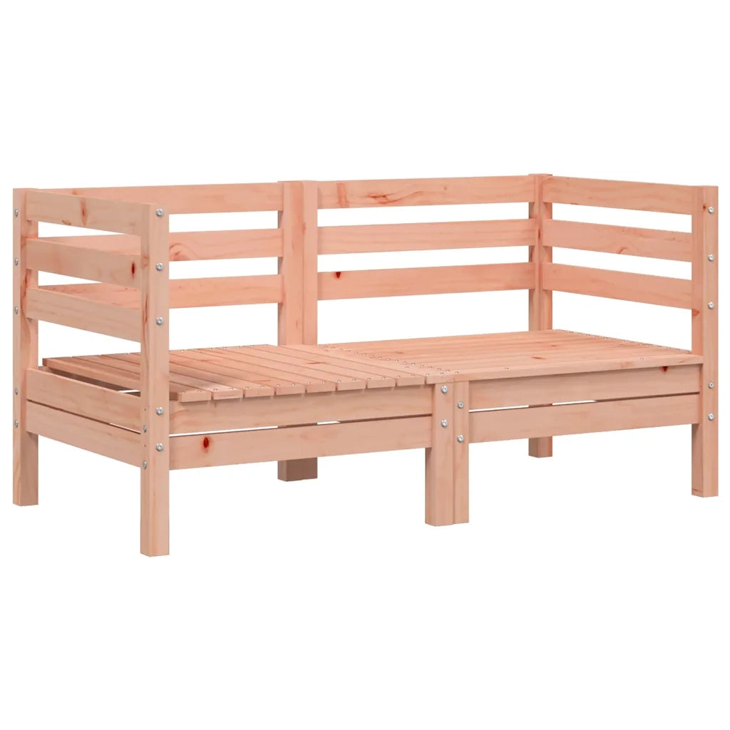 Divano componibile-Divani Angolari da Giardino 2pz in Legno Massello di Douglas