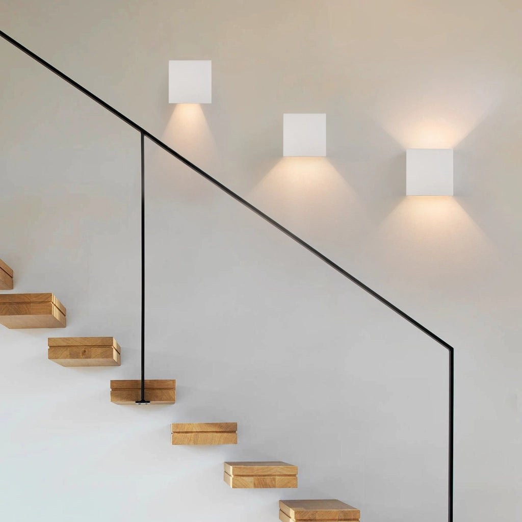 ZMH Set di 4 Lampade da Muro LED Est Bianco Caldo IP65 per Casa Camera Corridoio Scale
