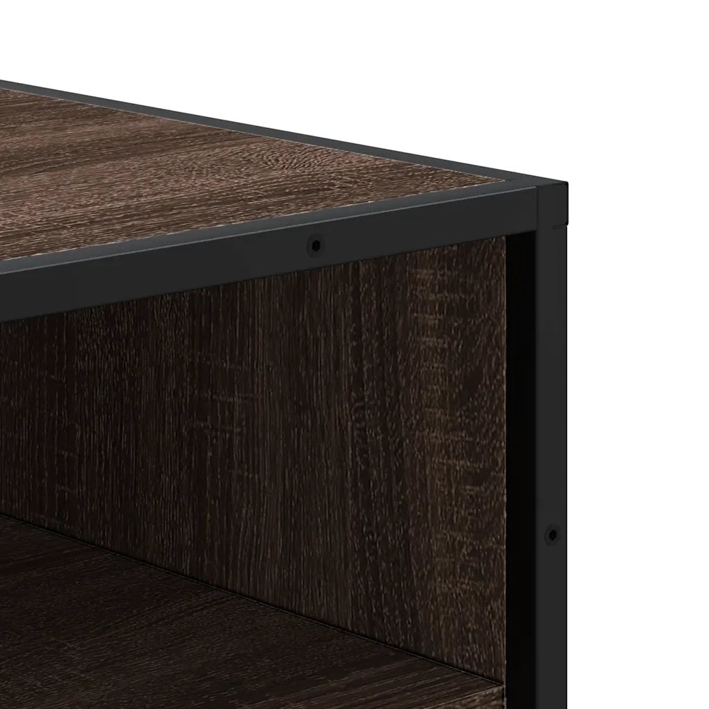 vidaXL Scarpiera Rovere Marrone 48x38x97,5 cm in Legno Multistrato