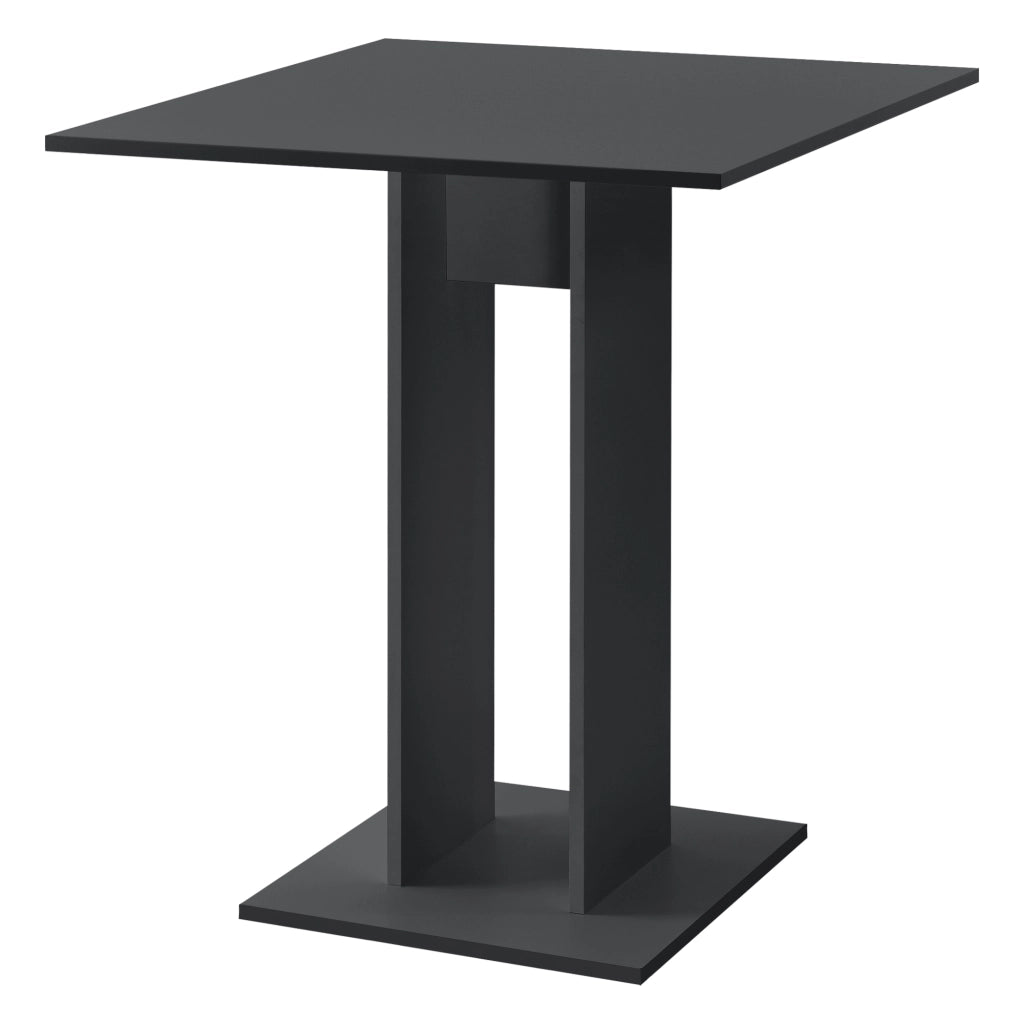 Tavolo Quadrato Lindesnes da Cucina Pranzo Bar 65 x 65 x 78 cm - Grigio Scuro Opaco [en.casa]