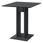 Tavolo Quadrato Lindesnes da Cucina Pranzo Bar 65 x 65 x 78 cm - Grigio Scuro Opaco [en.casa]