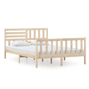 Letto matrimoniale | Letto per adulti | Giroletto in Legno Massello 140x200 cm