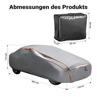 Telo copriauto integrale L 482x178x119 cm Telone di protezione auto contro grandine neve e pioggia