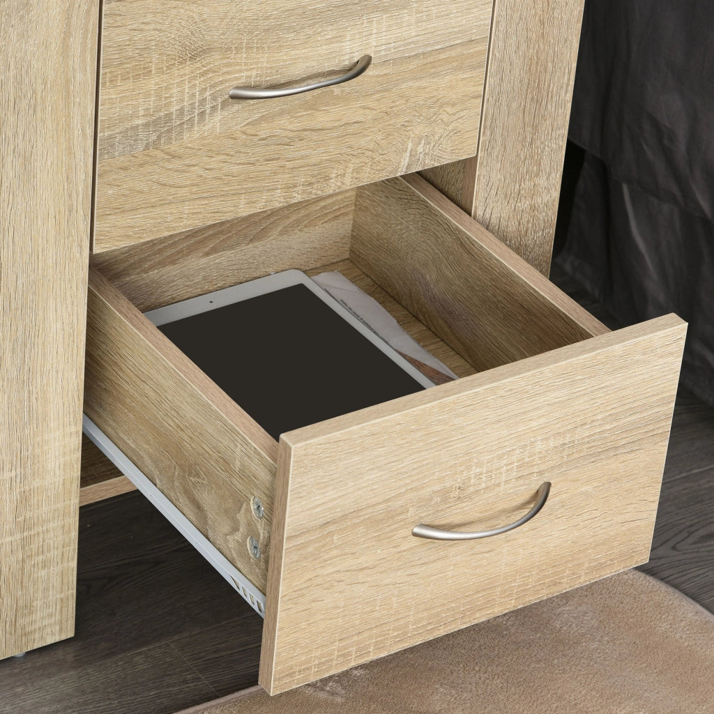 Comodino ¨C zephmum ¨C Legno Naturale 48x39x54 cm
