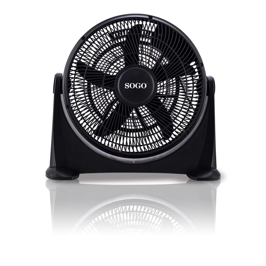 Ventilatore box 40 cm ad alta velocità 80W, 3 velocità e inclinazione regolabile per aria potente e silenziosa - Sogo