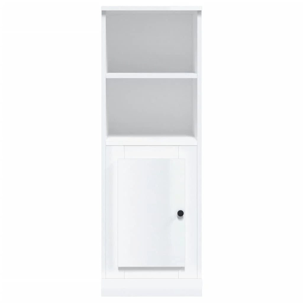 Buffet credenza cassettiera mobiletto mobile contenitore organizer cucina soggiorno lucido 36 x 35,5 x 103,5 cm legno ingegnerizzato bianco 02_0032974
