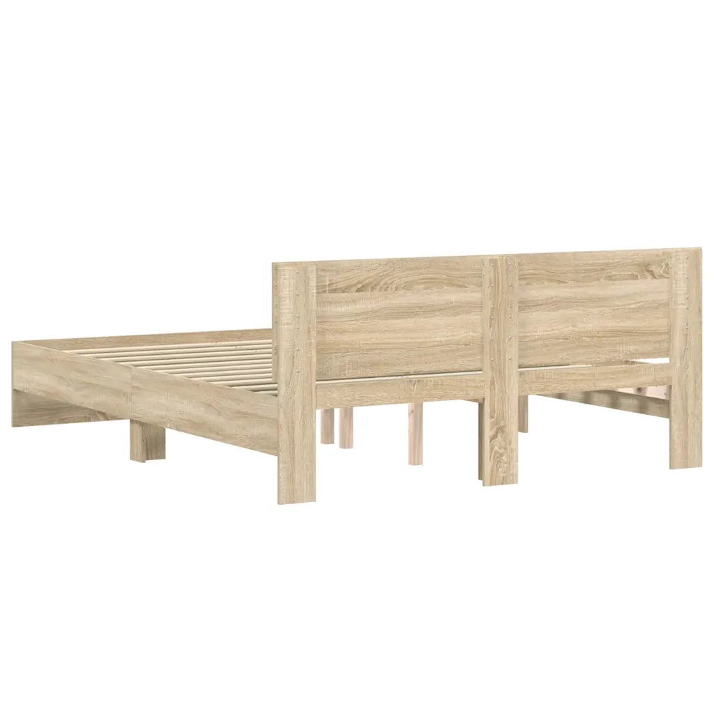 Struttura del letto-Giroletto Sonoma 152 x 203 cm Legno multistrato 957011