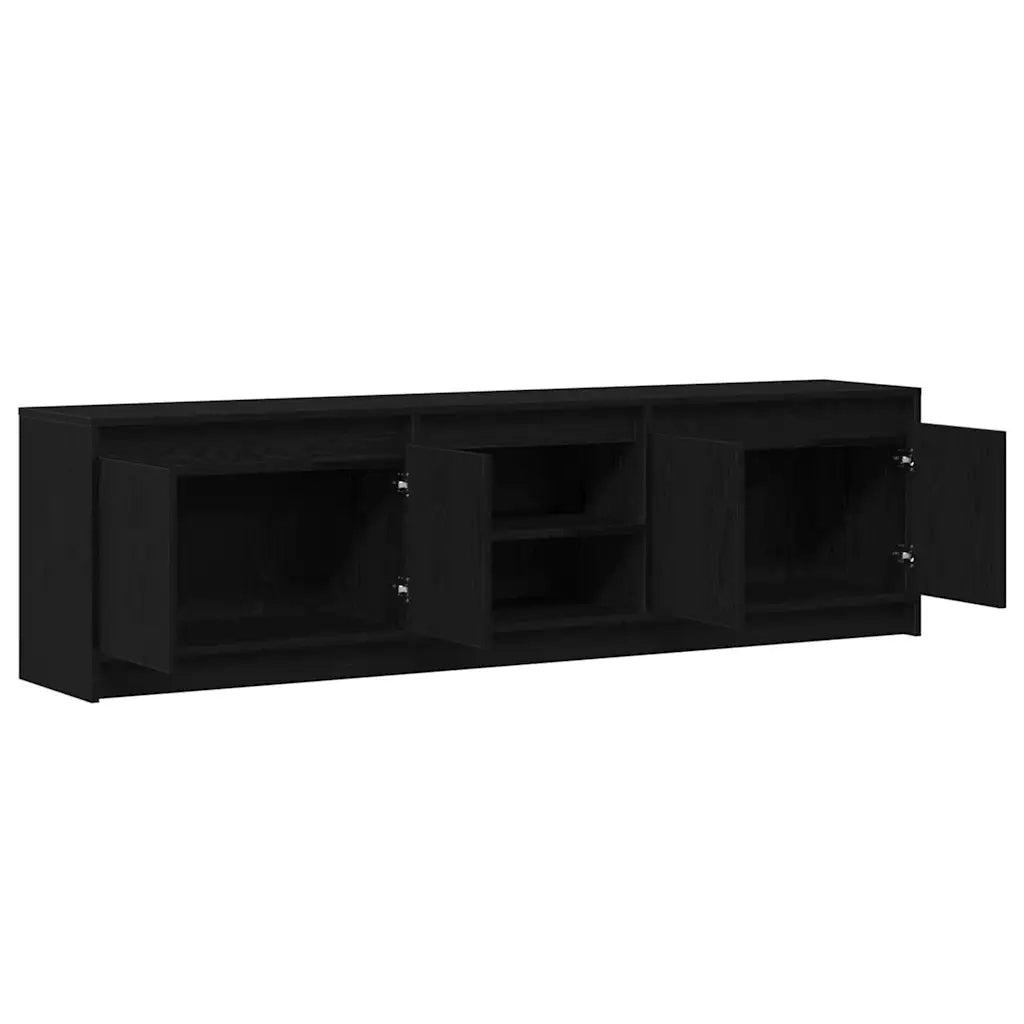 vidaXL Mobile TV Nero 182 x 34 x 50 cm Legno multistrato