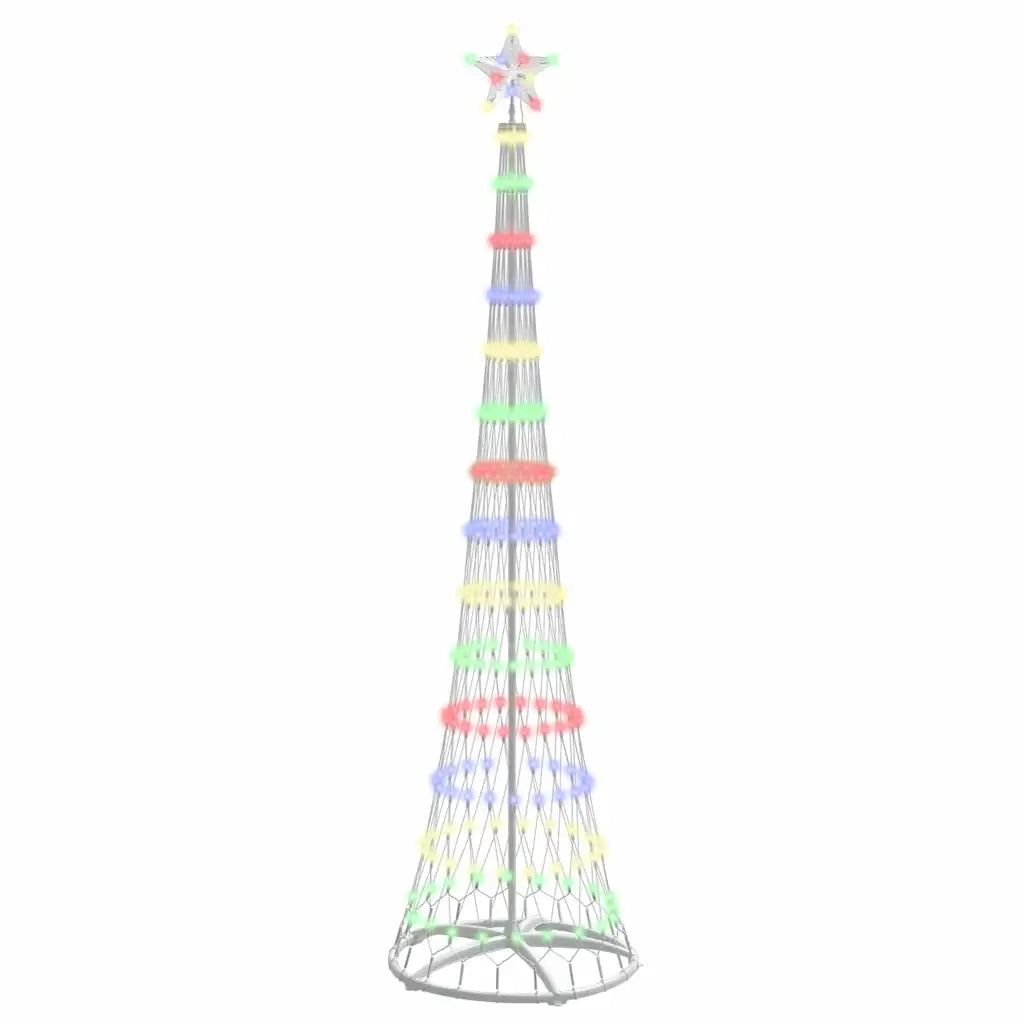 Albero di Natale LED con 290 LED Multicolore 250 cm Metallo