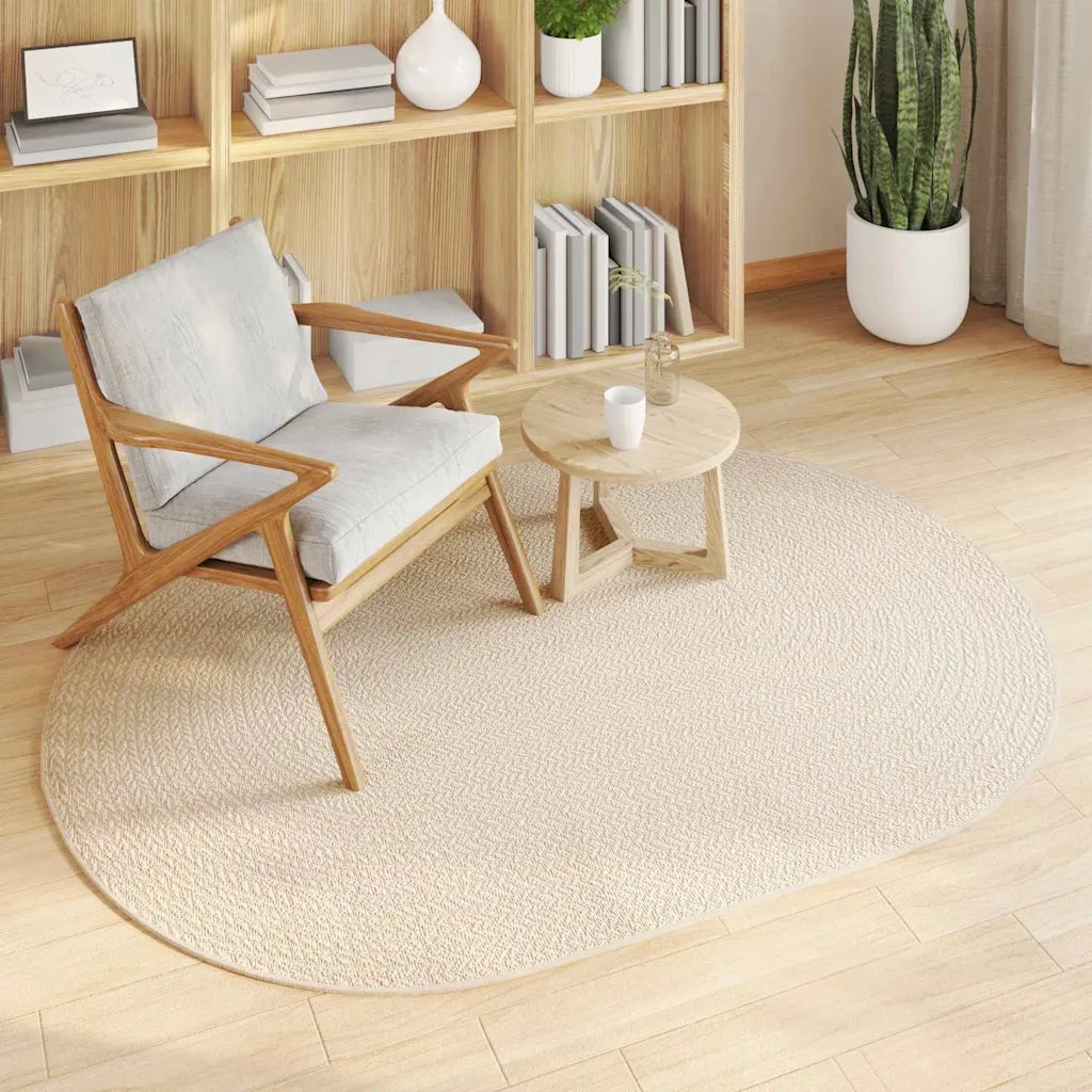 Tappeto ZIZUR Crema 170 x 120 cm Polipropilene 42000865