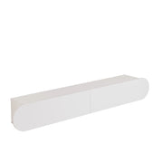 Porta TV in legno "LUM1" - 180 x 31 x 29 cm - Bianco