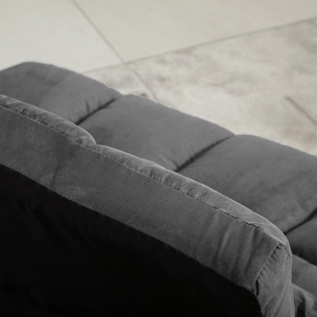 Divano letto reclinabile ¨C zephmum ¨C grigio, con materasso