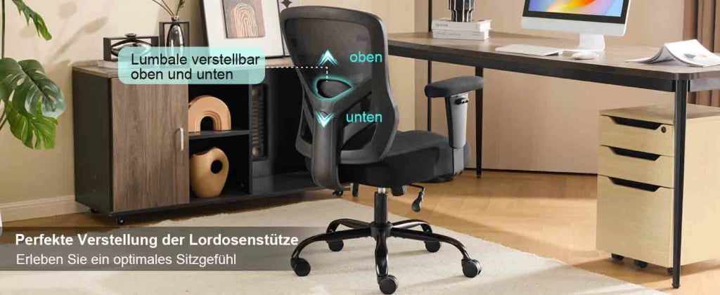 Sedia da ufficio girevole ¨C Minimal ¨C nero, struttura in metallo