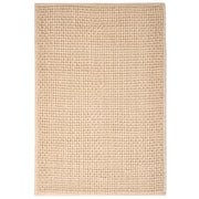 Tappetino da bagno moderno in cotone rettangolare 60 x 90 cm Motivo geometrico Accessori da bagno Beige