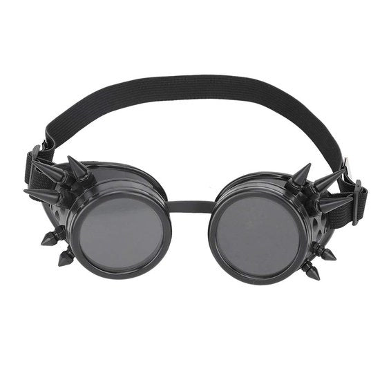Occhiali da Sole Vintage Stile - Impermeabili per Ciclismo - Lenti Nere/Transparenti - Supporti Nasali Regolabili - Materiale ABS Duraturo - Progettazione Unica