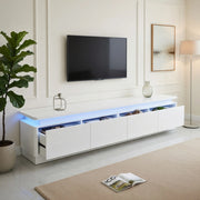 Cassettiera TV bianca in truciolato lunga 180 cm