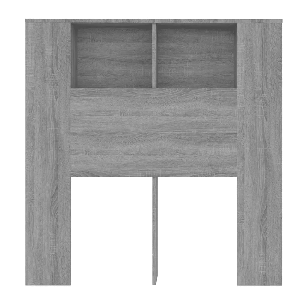 Testiera con Scomparti Grigio Sonoma 100x18,5x102,5 cm 817265