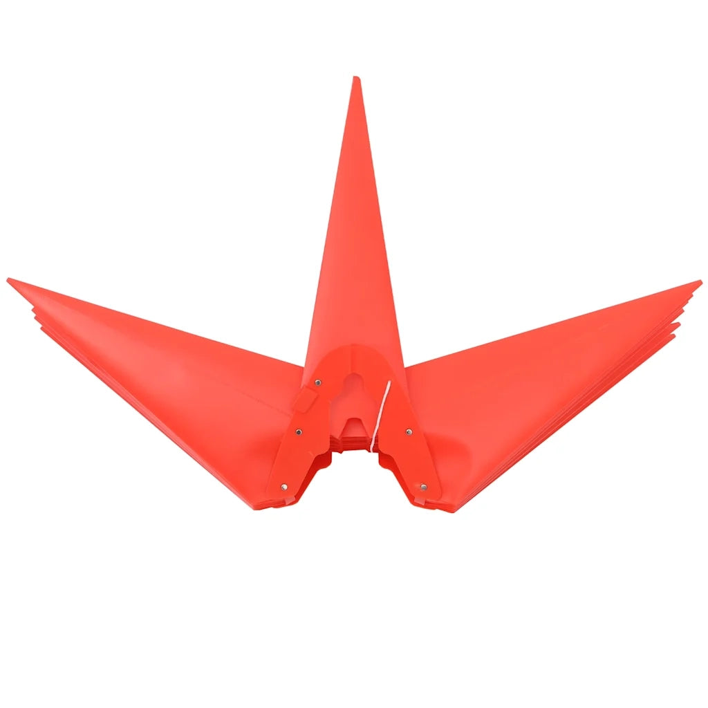 Luci di Natale con Picchi e LED 3 pz Pieghevoli Rosse 57 cm CFW4994659