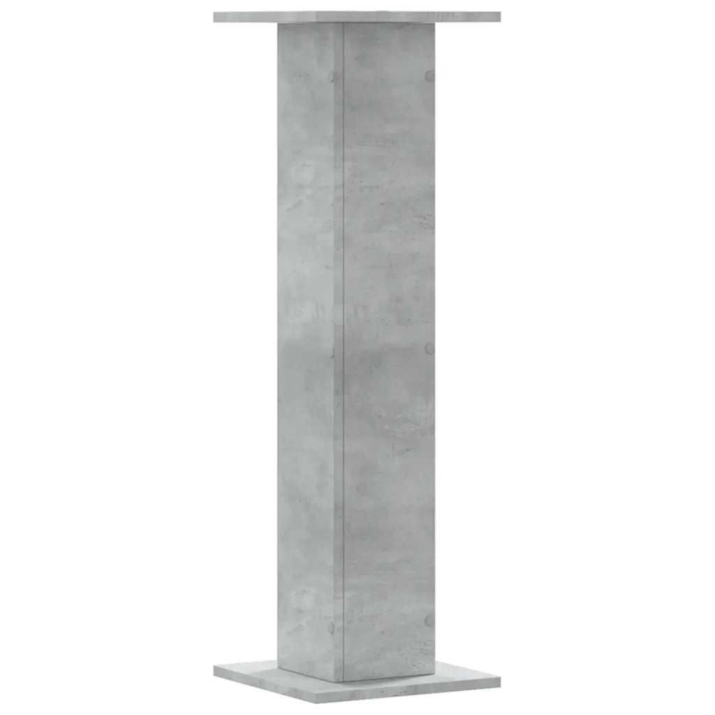 vidaXL Supporti per Piante 2 pz Grigio Cemento 30x30x95 cm Truciolato