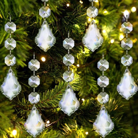 30 pezzi di decorazioni per albero di Natale, angeli in cristallo acrilico appesi per decorare l'albero di Natale, decorazione religiosa cristiana per l'interno, articoli di decorazione per compleanni, matrimoni e feste in bulk - Esclusivo per Natale