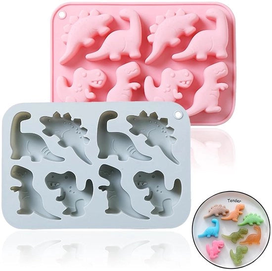 Set di Moulding in Silicone - Sicuro per Alimenti - Confezione da 2 - Blu e Rosa
