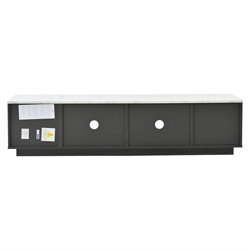 Mobile TV con Cassetti ¨C Xylo ¨C Grigio Marmo, Push-to-Open, 160 cm