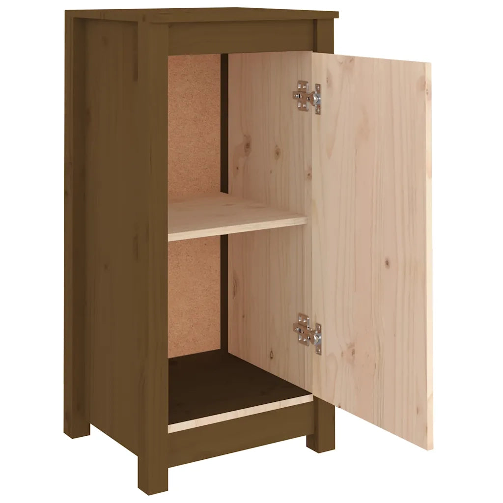 Credenze 2 pz Miele 40x35x80 cm in Legno Massello di Pino cod mxl 19456
