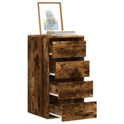 vidaXL Cassettiera Angolare Rovere Fumo 40x41x76cm Legno Multistrato