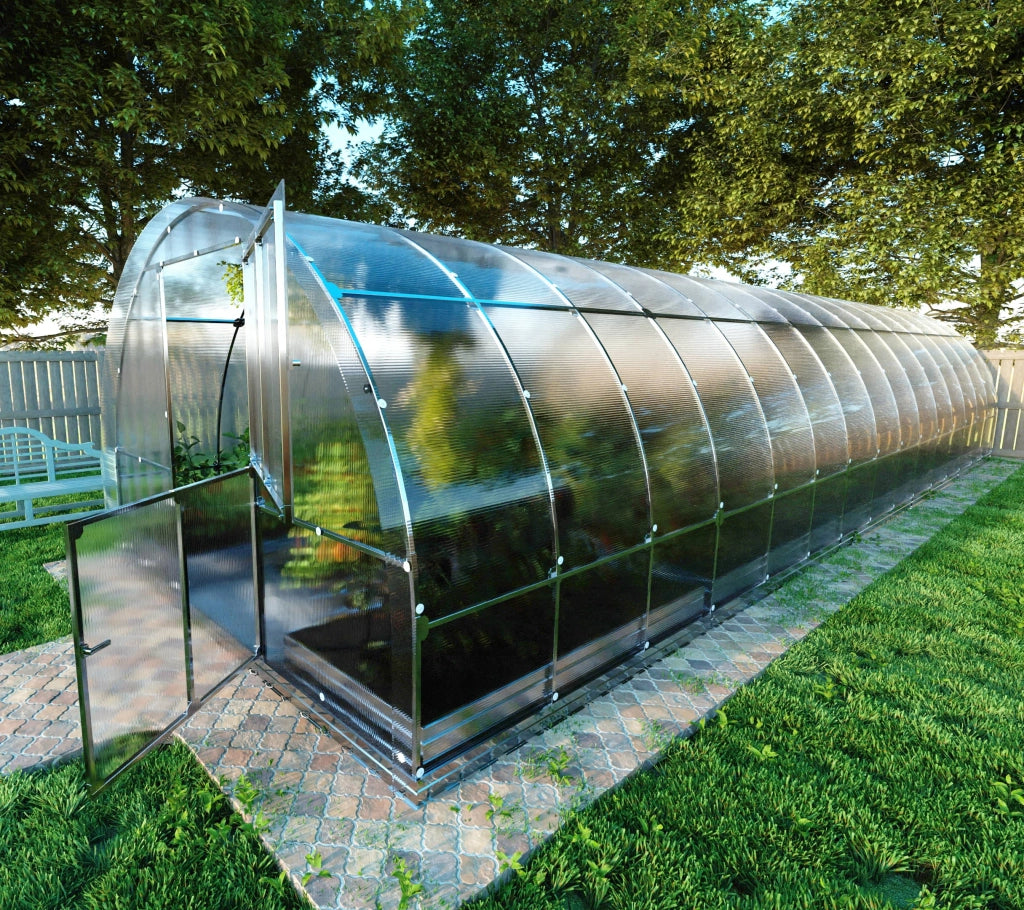 Serra da giardino KLASIKA TUBE 3 x 10 m (30 m²), 6 mm con rivestimento in policarbonato