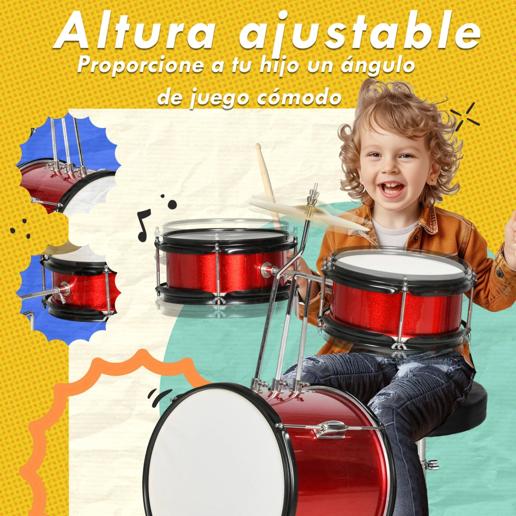 Letto a castello per bambini con scala e scrivania ¨C zephmum ¨C rosso legno 80x60x48-65 cm