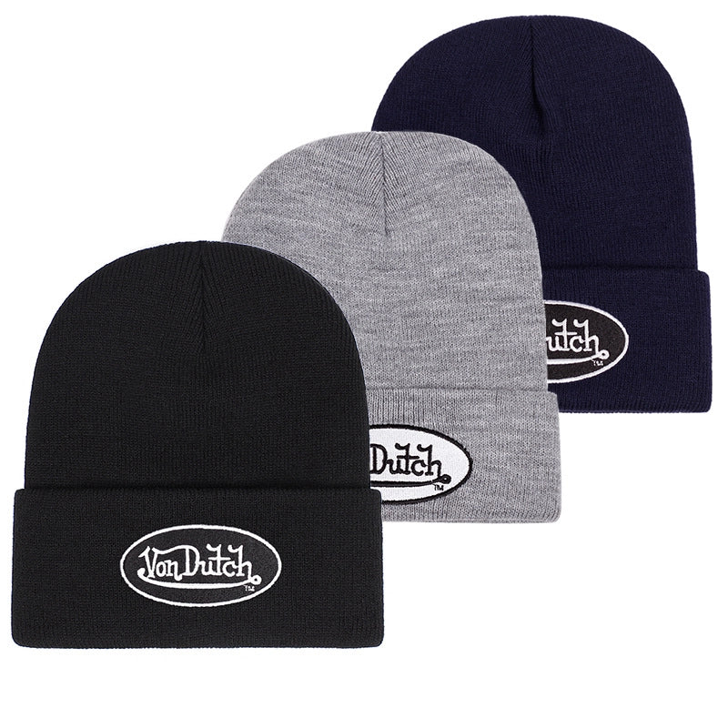 VON DUTCH Cappelli invernali caldi a cuffia Grigi