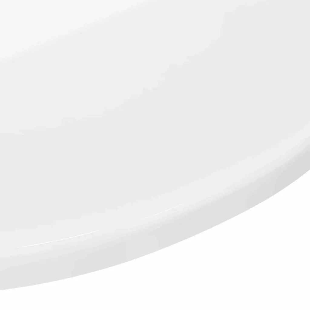 Piano del tavolo Bianco lucido Ø 50 x 1,5 cm Legno multistrato 880395
