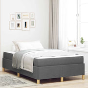 vidaXL Letto a molle Grigio scuro e bianco e grigio scuro 120 x 200 cm