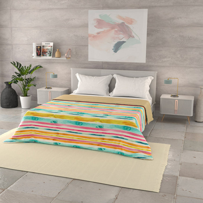 Trapuntino Matrimoniale 100gr con Stampa in Microfibra Fez