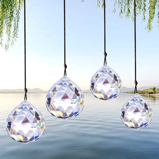 Decorativi Hangers a Specchi con Arcobaleno e Ombrello Solare