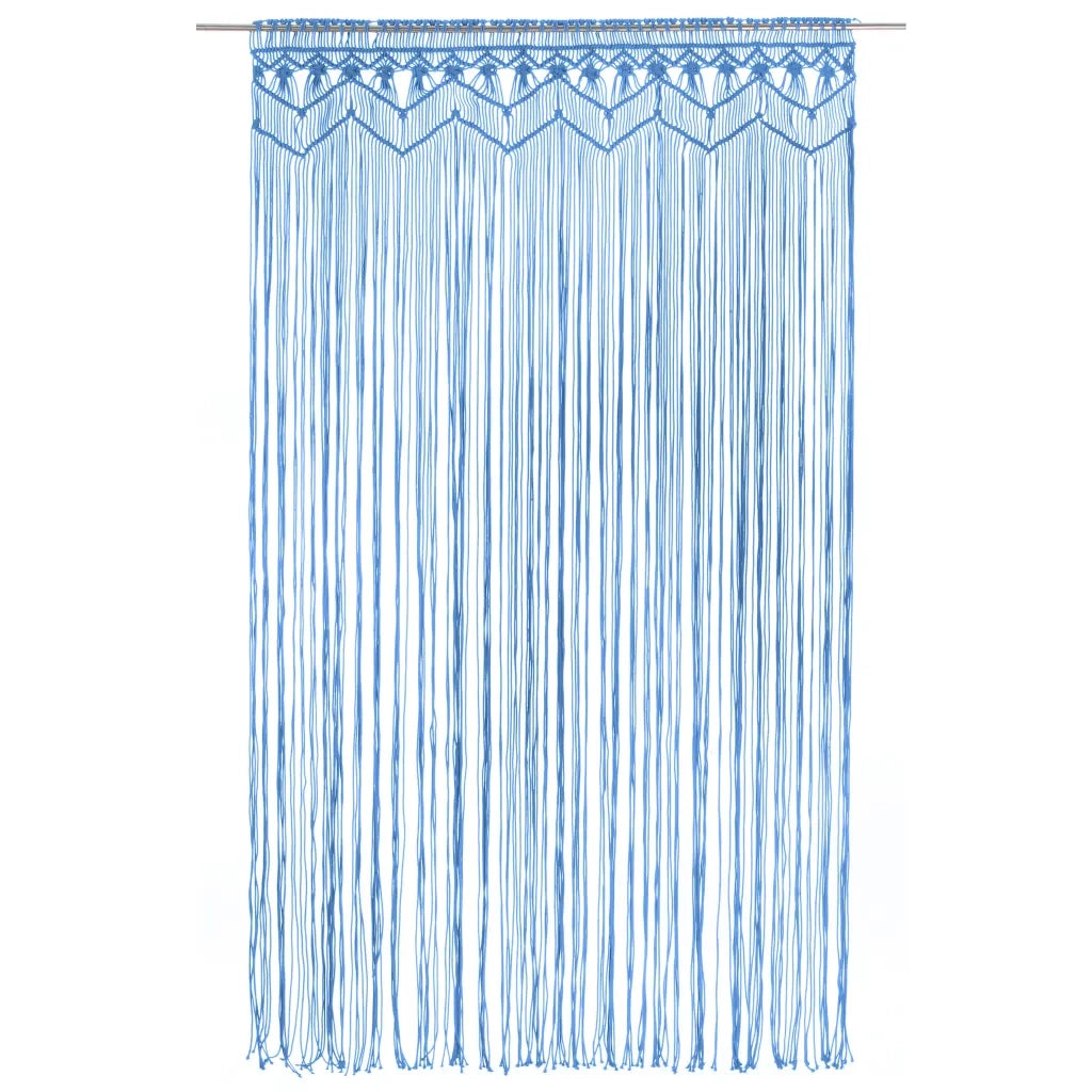 Tenda MacramÃ¨ Blu 140x240 cm in Cotone