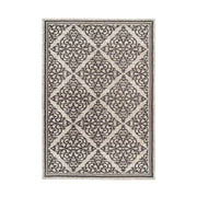 Tappeto di design Davio 100 in grigio e bianco