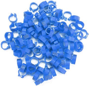 100 pezzi di anelli per pollici 8mm in plastica per uccelli e galline