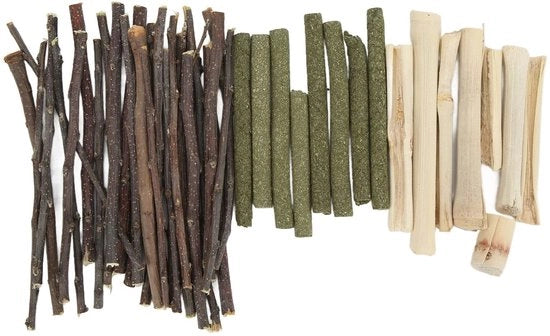 Giochi per Hamster e Coniglietto - Materiale Naturale - Sicuro per Animali Domestici - Peso 200g - Forma Duratura - Giocattolo da Mordere