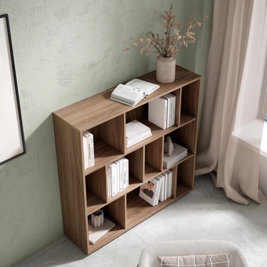 Libreria Herdasa effetto noce 117x119x32