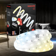 Set di espansione di LED a 4 m da bianco caldo a bianco freddo CCT regolabile a distanza adesivo autoattacco - decorazione di interni decorazione per gaming LED strip di illuminazione LED