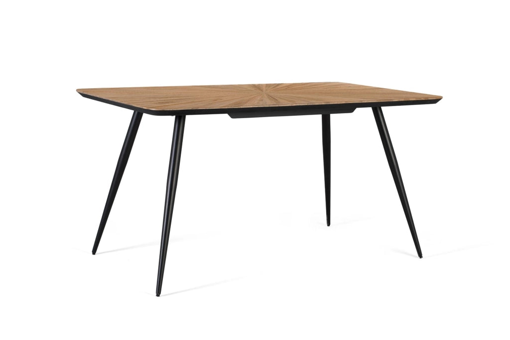 Tavolo da pranzo in legno di teak riciclato 150 cm