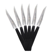MAURY'S SET DA 6 COLTELLI PER BISTECCA IN ACCIAIO INOX DI COLORE NERO