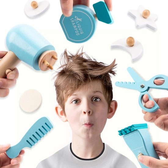 Set per bambini, giocattoli estetici, abbigliamento per bambini, giocattoli in legno realistici