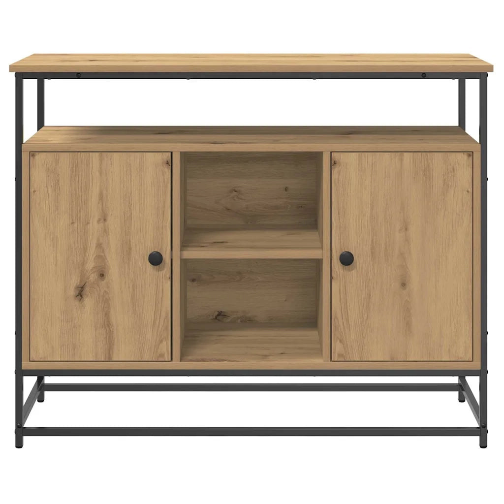 Credenza-Buffet-Armadio da cucina rovere artigianale 100 x 35 x 80 cm Legno multistrato 653924