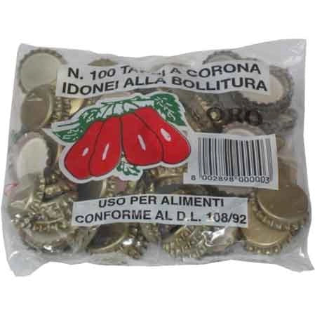 TAPPO A CORONA PER POMODORI Ø 26 mm - confezione 100 pezzi